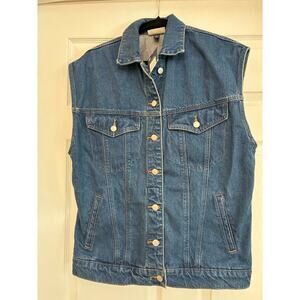 Universal Thread Denim Vest Women Small NWT Blue Trucker Sleeveless Jacket